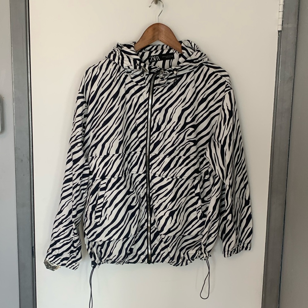 Zebra Print Wind Breaker